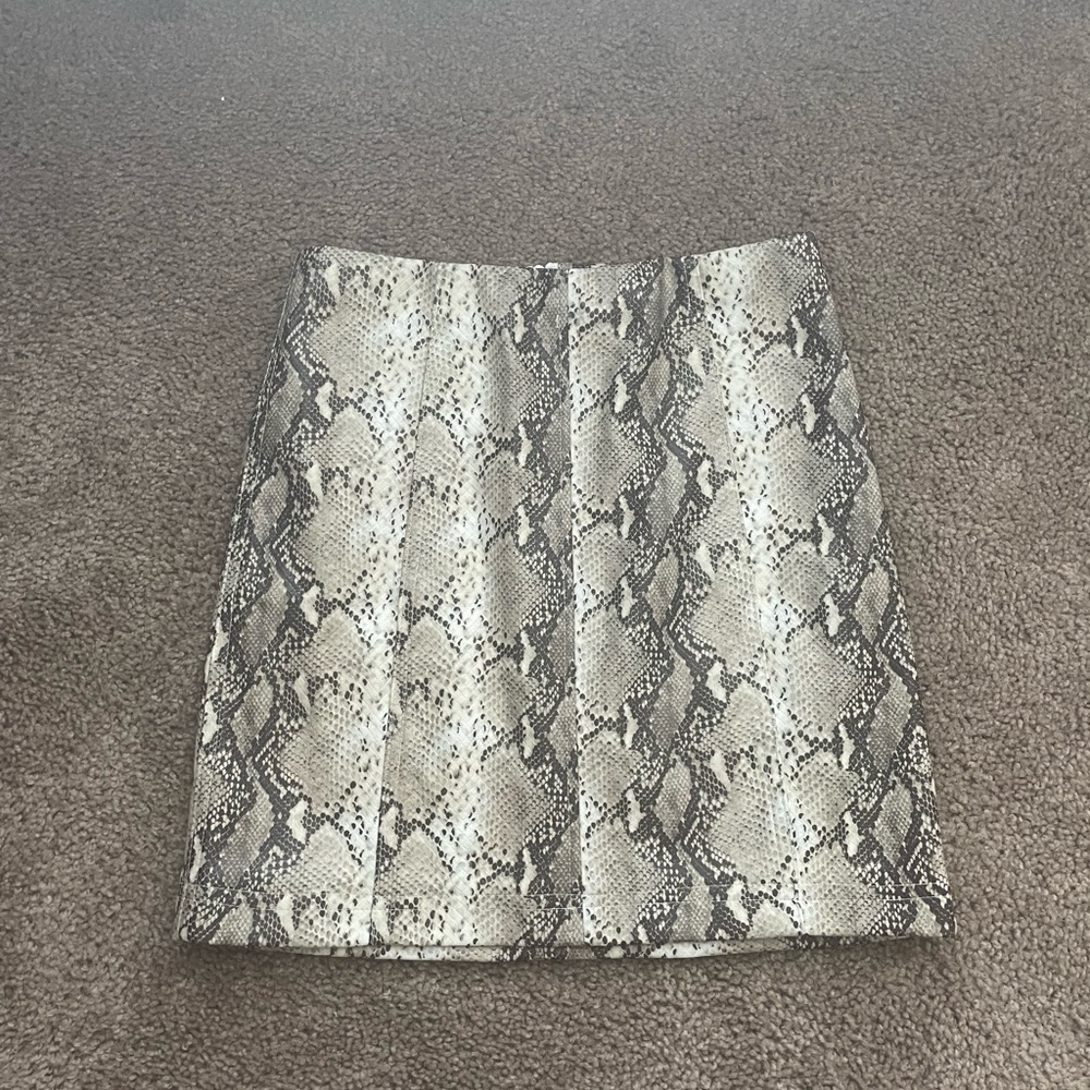 Lulus Snakeskin Mini Skirt